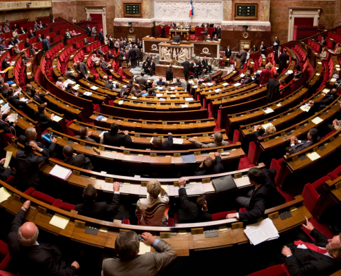 Image de l'hémicycle de l'Assemblée nationale
