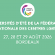 Universités d'été de la fédération nationale des Centres LGBTI+ de France 27, 28 et 29 Aout 2026 à Bordeaux